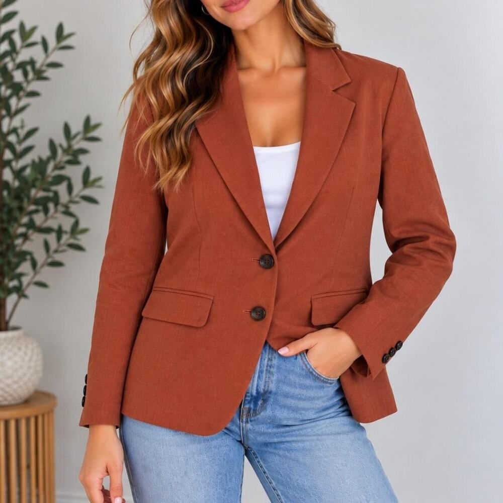 A new day rust colored blazer